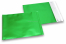 Green coloured matt metallic foil envelopes - 165 x 165 mm | Bestbuyenvelopes.uk