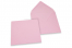 Coloured greeting card envelopes - light pink, 155 x 155 mm | Bestbuyenvelopes.uk