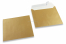 Gold coloured mother-of-pearl envelopes - 155 x 155 mm | Bestbuyenvelopes.uk