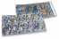 Coloured metallic foil envelopes silver holographic - 114 x 229 mm | Bestbuyenvelopes.uk