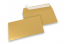 Gold metallic coloured paper envelopes - 114 x 162 mm | Bestbuyenvelopes.uk