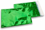 Coloured metallic foil envelopes green holographic - 162 x 229 mm | Bestbuyenvelopes.uk