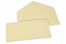 Coloured greeting card envelopes - camel, 110 x 220 mm | Bestbuyenvelopes.uk