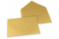 Coloured greeting card envelopes - gold metallic, 162 x 229 mm | Bestbuyenvelopes.uk