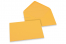 Coloured greeting card envelopes - yellow-gold, 125 x 175 mm | Bestbuyenvelopes.uk