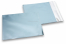Ice blue coloured matt metallic foil envelopes - 165 x 165 mm | Bestbuyenvelopes.uk