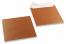 Copper coloured mother-of-pearl envelopes - 170 x 170 mm | Bestbuyenvelopes.uk