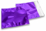 Coloured metallic foil envelopes purple - 165 x 165 mm | Bestbuyenvelopes.uk