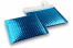 Blue - metallic air-cushioned envelopes, square | Bestbuyenvelopes.uk