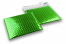 Green - metallic air-cushioned envelopes, square | Bestbuyenvelopes.uk