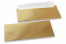 Gold coloured mother-of-pearl envelopes - 110 x 220 mm | Bestbuyenvelopes.uk