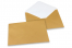 Coloured greeting card envelopes - gold, 162 x 229 mm | Bestbuyenvelopes.uk