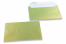 Lime green coloured mother-of-pearl envelopes - 114 x 162 mm | Bestbuyenvelopes.uk