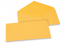 Coloured greeting card envelopes - yellow-gold, 110 x 220 mm | Bestbuyenvelopes.uk