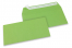 Apple green coloured paper envelopes - 110 x 220 mm | Bestbuyenvelopes.uk