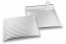 Silver - matt metallic air-cushioned envelopes, square | Bestbuyenvelopes.uk