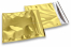 Coloured metallic foil envelopes gold - 165 x 165 mm | Bestbuyenvelopes.uk