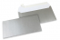 Silver coloured paper envelopes - 110 x 220 mm | Bestbuyenvelopes.uk