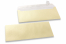 Champagne coloured mother-of-pearl envelopes - 110 x 220 mm | Bestbuyenvelopes.uk