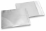 Silver coloured matt metallic foil envelopes - 165 x 165 mm | Bestbuyenvelopes.uk