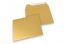 Gold metallic coloured paper envelopes  - 160 x 160 mm   | Bestbuyenvelopes.uk
