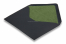 Lined black envelopes - green lined | Bestbuyenvelopes.uk