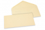 Coloured greeting card envelopes - ivory white, 110 x 220 mm | Bestbuyenvelopes.uk