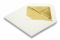 Lined ivory white envelopes - gold lined | Bestbuyenvelopes.uk