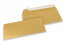 Gold metallic coloured paper envelopes - 110 x 220 mm | Bestbuyenvelopes.uk