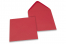 Coloured greeting card envelopes - red, 155 x 155 mm | Bestbuyenvelopes.uk