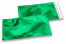 Coloured metallic foil envelopes green - 114 x 229 mm | Bestbuyenvelopes.uk