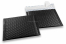 Black - matt metallic air-cushioned envelopes, square | Bestbuyenvelopes.uk