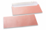 Baby pink coloured mother-of-pearl envelopes - 110 x 220 mm | Bestbuyenvelopes.uk