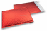 Red - matt metallic air-cushioned envelopes, rectangle | Bestbuyenvelopes.uk