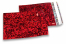 Coloured metallic foil envelopes red holographic - 114 x 162 mm | Bestbuyenvelopes.uk