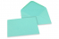 Coloured greeting card envelopes - turquoise, 133 x 184 mm | Bestbuyenvelopes.uk