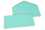 Coloured greeting card envelopes - turquoise, 110 x 220 mm | Bestbuyenvelopes.uk