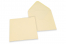 Coloured greeting card envelopes - ivory white, 155 x 155 mm | Bestbuyenvelopes.uk