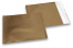 Bronze coloured matt metallic foil envelopes - 165 x 165 mm | Bestbuyenvelopes.uk