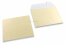 Champagne coloured mother-of-pearl envelopes - 155 x 155 mm | Bestbuyenvelopes.uk