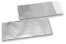 Silver coloured matt metallic foil envelopes - 110 x 220 mm | Bestbuyenvelopes.uk