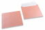 Baby pink coloured mother-of-pearl envelopes - 155 x 155 mm | Bestbuyenvelopes.uk