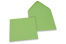 Coloured greeting card envelopes - light green, 155 x 155 mm | Bestbuyenvelopes.uk