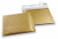 Gold - matt metallic air-cushioned envelopes, square | Bestbuyenvelopes.uk