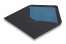 Lined black envelopes - blue lined | Bestbuyenvelopes.uk