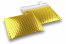 Gold - metallic air-cushioned envelopes, square | Bestbuyenvelopes.uk