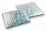 Silver holographic - metallic air-cushioned envelopes, square | Bestbuyenvelopes.uk