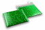 Green holographic - metallic air-cushioned envelopes, square | Bestbuyenvelopes.uk