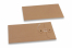 Envelopes with string and washer closure - 110 x 220 mm, brown | Bestbuyenvelopes.uk