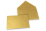 Coloured greeting card envelopes - gold metallic, 114 x 162 mm | Bestbuyenvelopes.uk